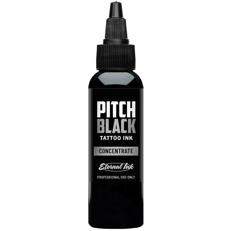 Pitch Black Concentrate — Eternal Tattoo Ink — Pick Size - Ultimate Tattoo Supply