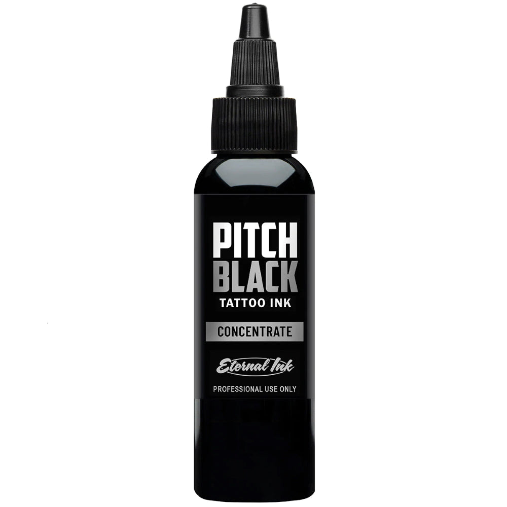 Pitch Black Concentrate — Eternal Tattoo Ink — Pick Size - Ultimate Tattoo Supply