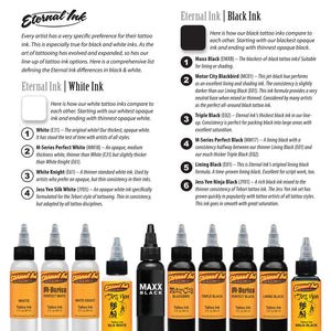 Eternal Tattoo Ink - M Series - Perfect Black - Ultimate Tattoo Supply