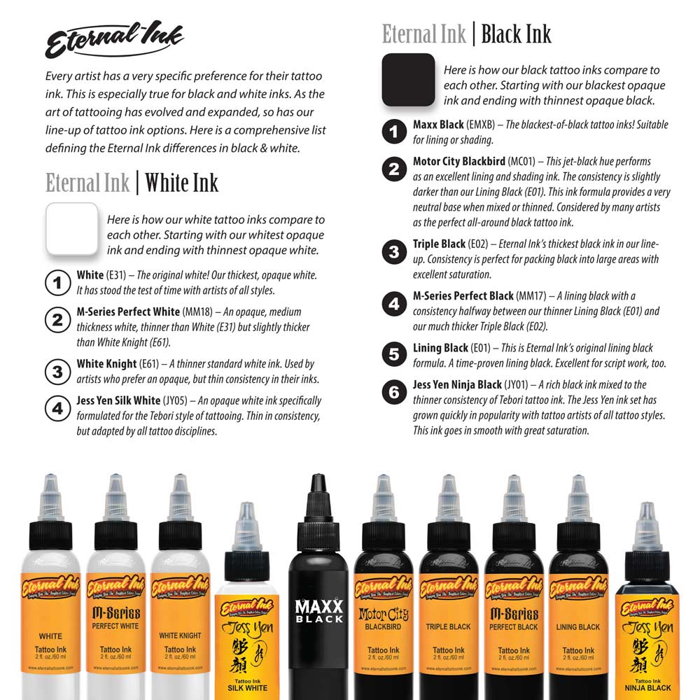 Eternal Tattoo Ink - Jess Yen Signature Series Set - Ultimate Tattoo Supply