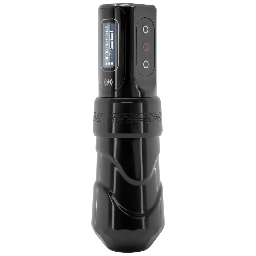 FK Irons Flux Max Wireless Tattoo Machine with 2 PowerBolt II — 3.2mm Stroke — Stealth - Ultimate Tattoo Supply