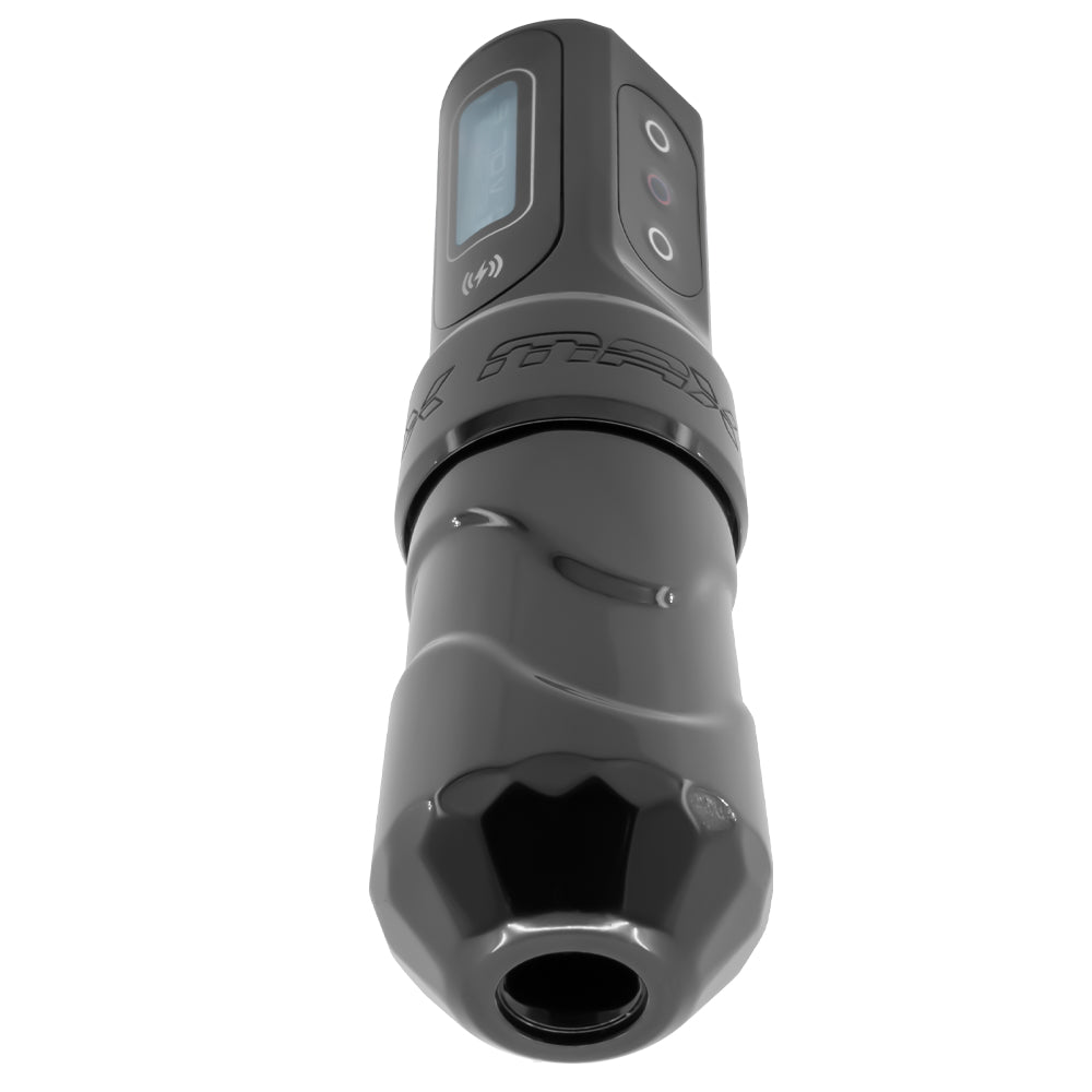 FK Irons Flux Max Wireless Tattoo Machine with 2 PowerBolt II — 3.2mm Stroke — Stealth - Ultimate Tattoo Supply