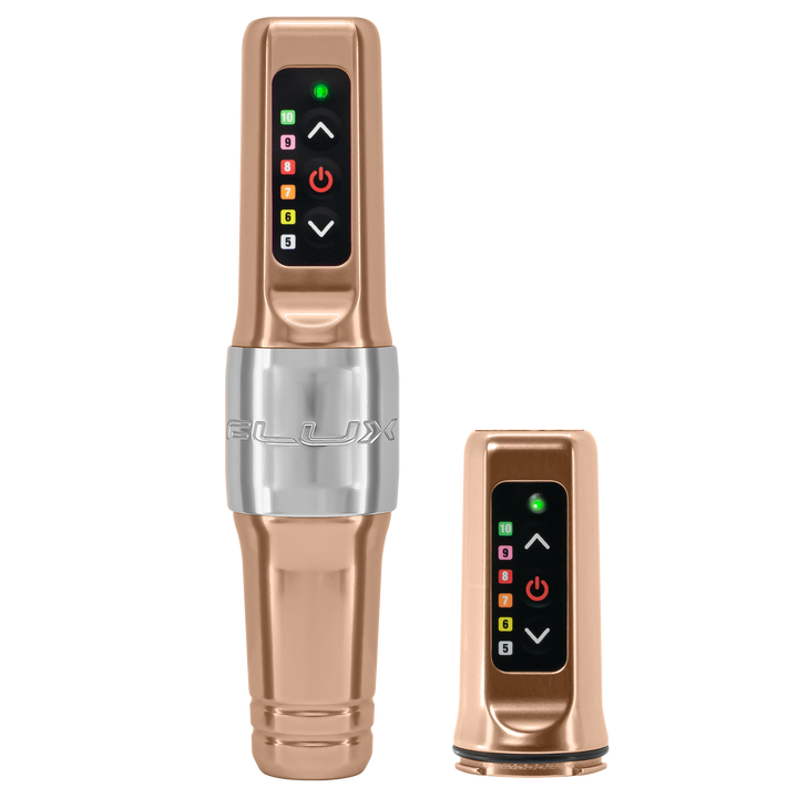 Microbeau Flux Mini Permanent Makeup Machine with 2 Battery Packs- 2.5mm - Ultimate Tattoo Supply