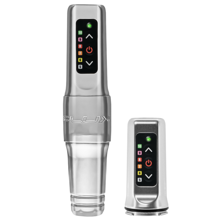 Microbeau Flux Mini Permanent Makeup Machine with 2 Battery Packs- 2.5mm - Ultimate Tattoo Supply