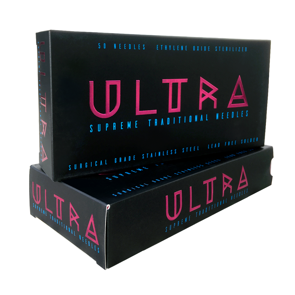Ultra Supreme Needles - #12 - 8 Round Shader - Ultimate Tattoo Supply