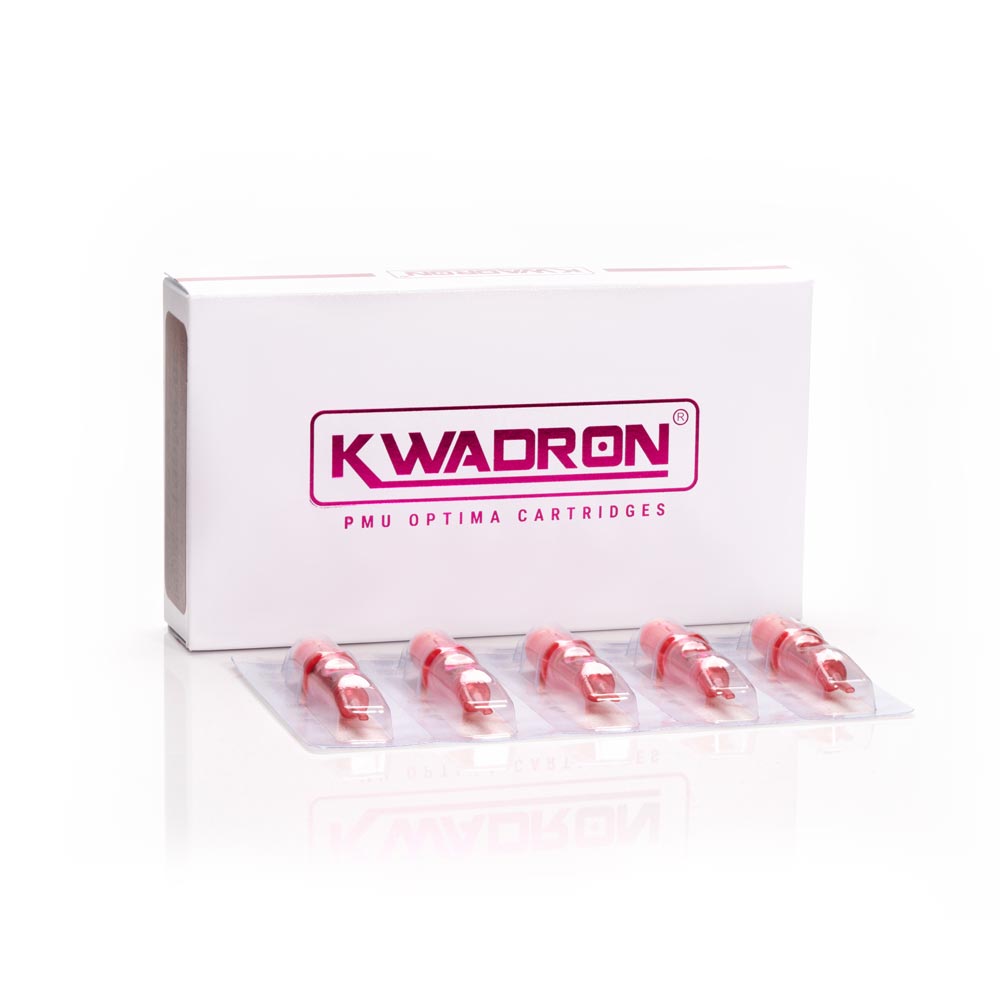 Kwadron Optima PMU Cartridge - 5 Round Shader (Textured) 0.30mm Point Taper (30/5RSPT-T-OPT) - Ultimate Tattoo Supply