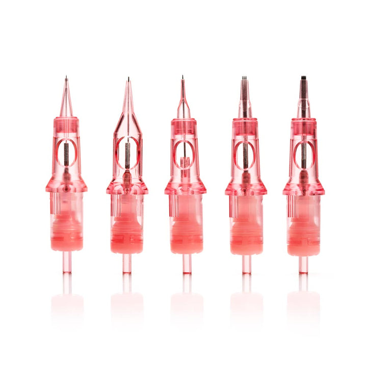 Kwadron Optima PMU Cartridge - 1 Round Liner 0.18mm Long Taper (18/1RLLT-OPT) - Ultimate Tattoo Supply
