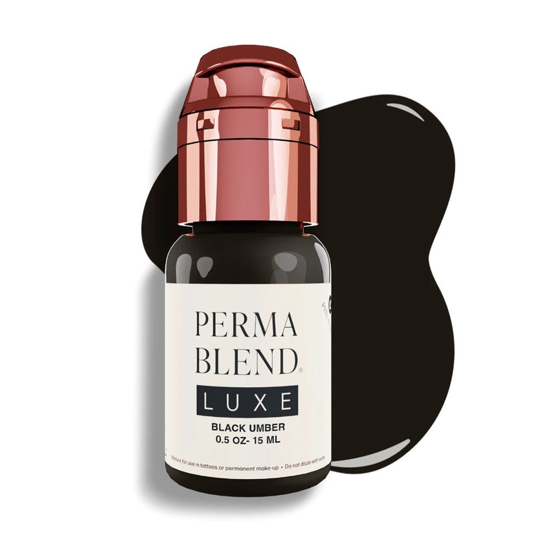 Luxe Black Umber — Luxe Perma Blend — 1/2oz Bottle - Ultimate Tattoo Supply