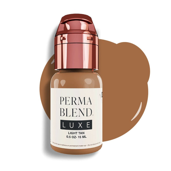 Luxe Light Tan — Luxe Perma Blend — 1/2oz Bottle - Ultimate Tattoo SupplyLuxe Light Tan — Luxe Perma Blend — 1/2oz Bottle