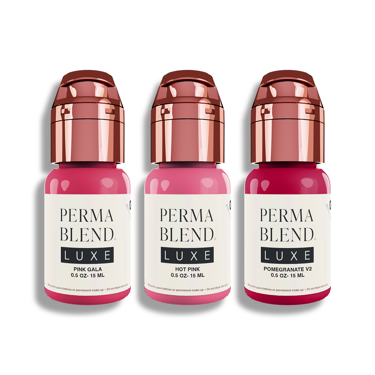 Pink Lip Mini Set — Perma Blend Luxe — 3 1/2oz Bottles - Ultimate Tattoo Supply