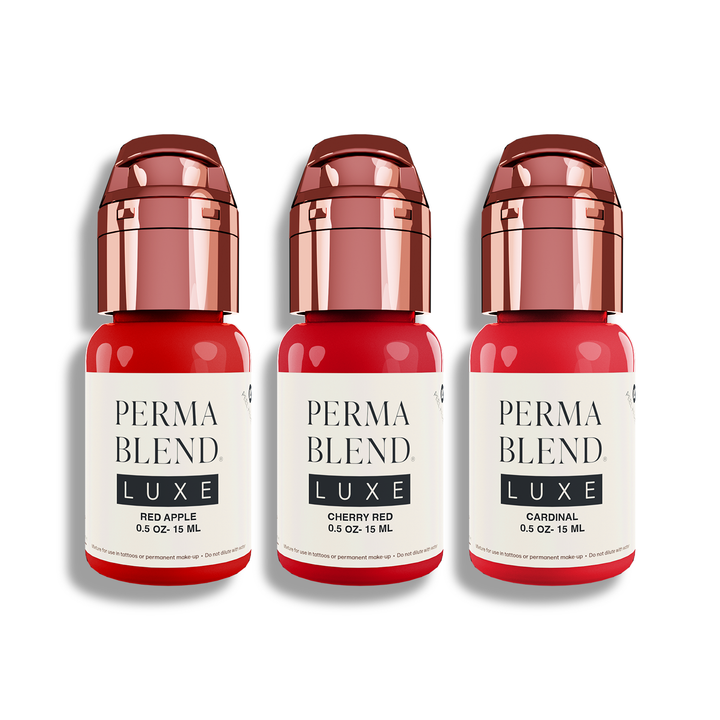 Red Lip Mini Set — Perma Blend Luxe — 3 1/2oz Bottles - Ultimate Tattoo Supply