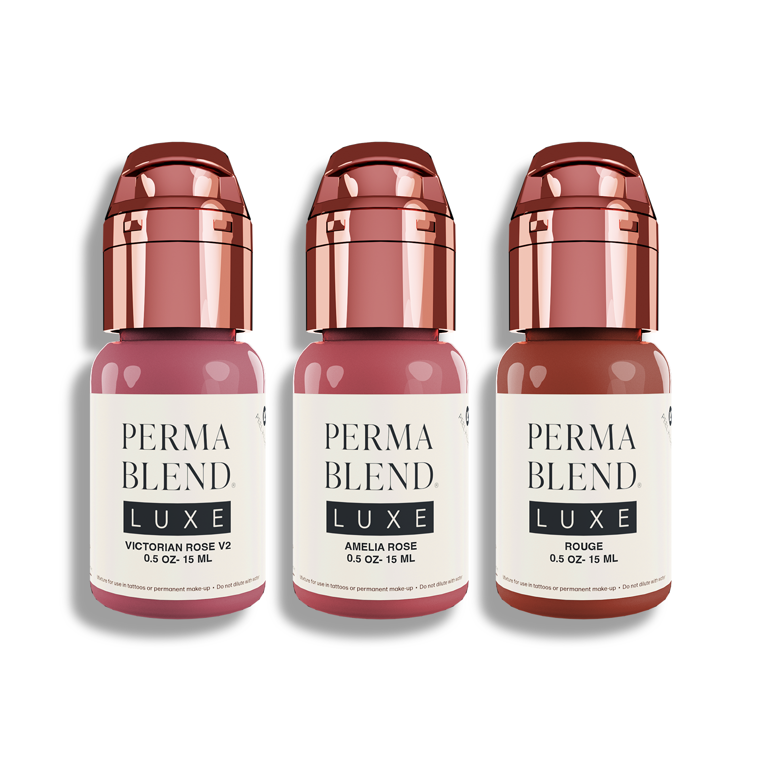 Rose Lip Mini Set — Perma Blend Luxe — 3 1/2oz Bottles - Ultimate Tattoo Supply