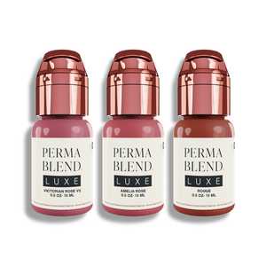 Rose Lip Mini Set — Perma Blend Luxe — 3 1/2oz Bottles - Ultimate Tattoo Supply