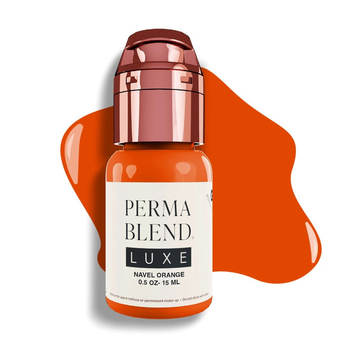 Luxe Navel Orange — Luxe Perma Blend — 1/2oz Bottle - Ultimate Tattoo SupplyLuxe Navel Orange — Luxe Perma Blend — 1/2oz Bottle