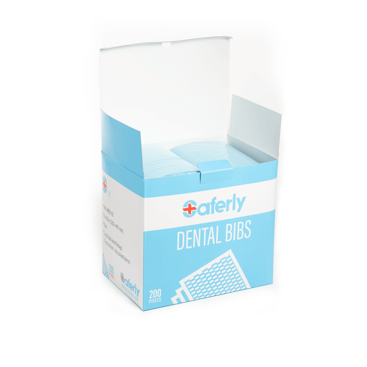 Saferly Blue Dental Bibs - Ultimate Tattoo Supply