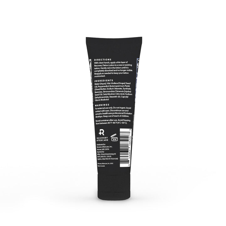 Recovery Tattoo Lotion - 3oz. Tube - Ultimate Tattoo Supply