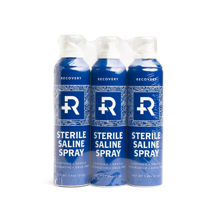 Recovery Sterilized Saline Wash Spray — 7.4oz — Case of 36 Spray Cans - Ultimate Tattoo Supply