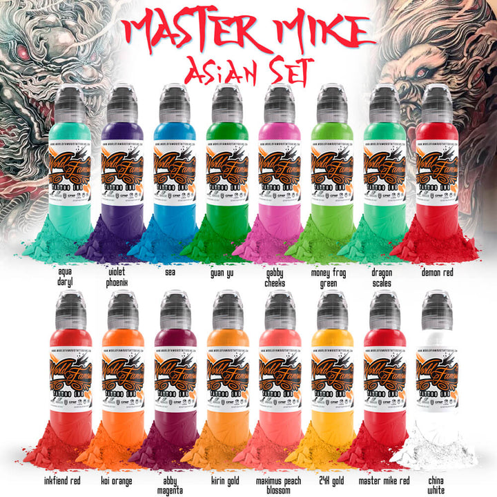 Master Mike Asian Tattoo Set - Ultimate Tattoo Supply