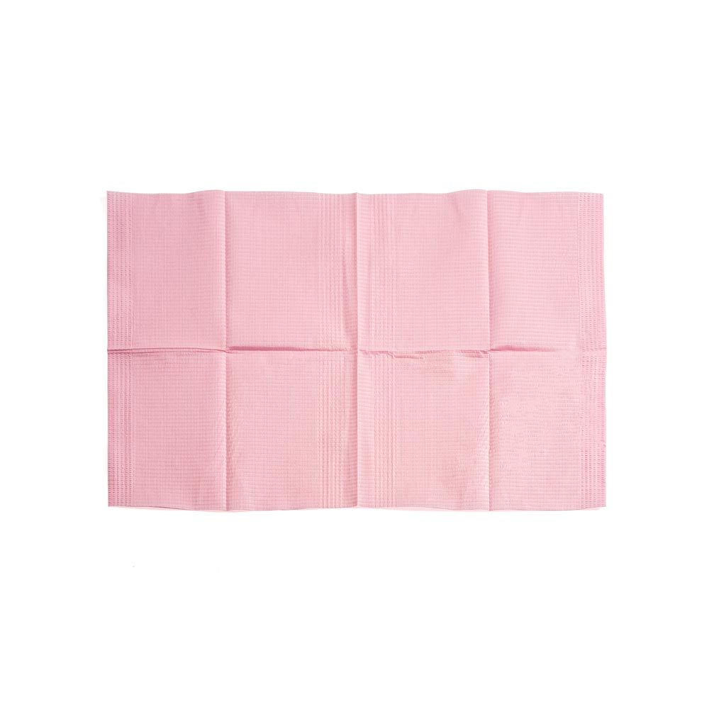 Saferly Pink Dental Bibs — Box of 200 - Ultimate Tattoo Supply