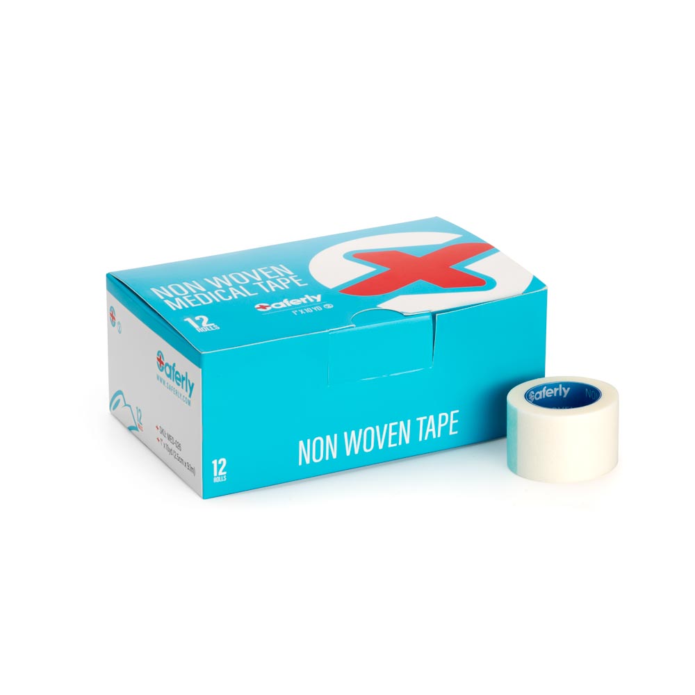 Saferly Non-Woven Surgical Medical Cloth Tape — Case of 12 - Ultimate Tattoo Supply