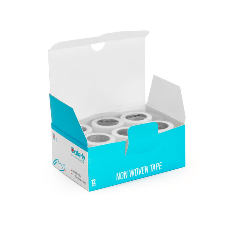 Saferly Non-Woven Paper Surgical Medical Cloth Tape — Case of 12 - Ultimate Tattoo Supply