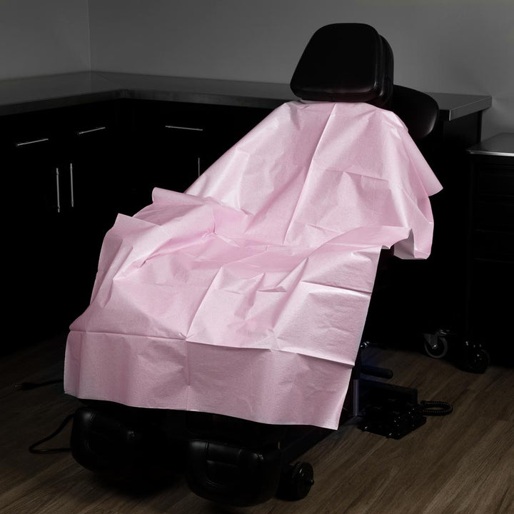 Saferly Pink Cloth Drape Sheets — 40" x 60" — Case of 100 - Ultimate Tattoo Supply