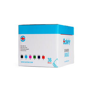 Saferly 2” Medical Cohesive Wrap — Assorted Colors — Case of 36 - Ultimate Tattoo Supply