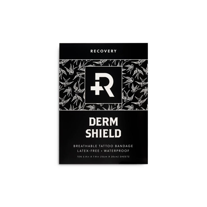 Recovery Derm Shield – Tattoo Adhesive Film – 5.9" x 7.9" Sheet Pack - Ultimate Tattoo Supply