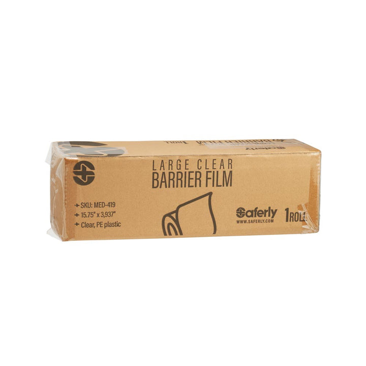 Saferly Medical Clear Barrier Film — 15.75” x 3,937” — One Roll - Ultimate Tattoo Supply