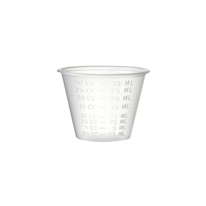 Medicine Cups - 1oz - Graduated - Sleeve of 100 Cups - Ultimate Tattoo Supply