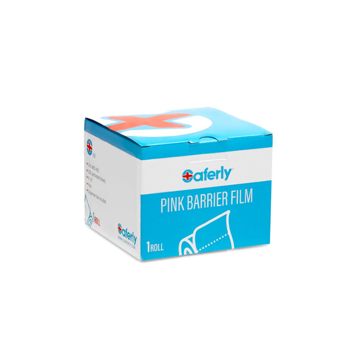 Saferly Medical Pink Barrier Film — 4" x 6" — One Roll of 1200 Perforated Sheets - Ultimate Tattoo Supply