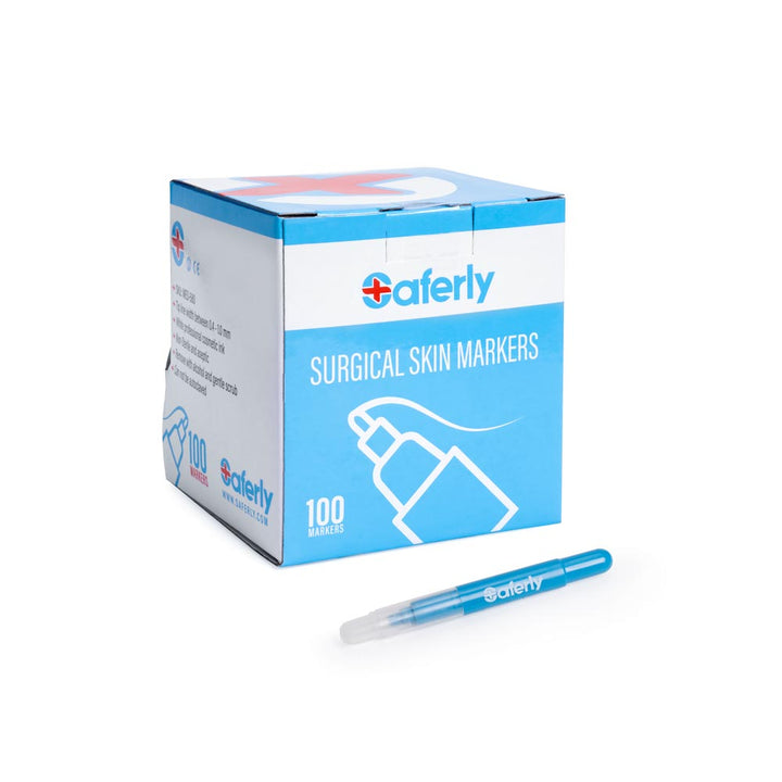 Saferly Fine Tip Surgical Skin Markers — Single or Case of 100 - Ultimate Tattoo Supply