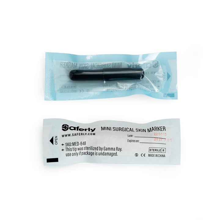 Saferly White Mini Surgical Skin Marker — Sterilized and Interchangeable - Ultimate Tattoo Supply