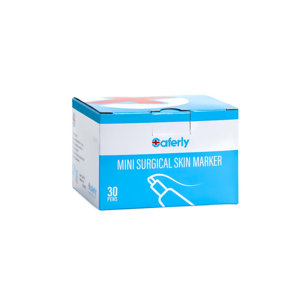 Saferly White Mini Surgical Skin Markers — Sterilized and Interchangeable — Box of 30 - Ultimate Tattoo Supply