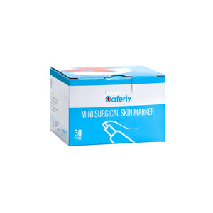 Saferly White Mini Surgical Skin Markers — Sterilized and Interchangeable — Box of 30 - Ultimate Tattoo Supply