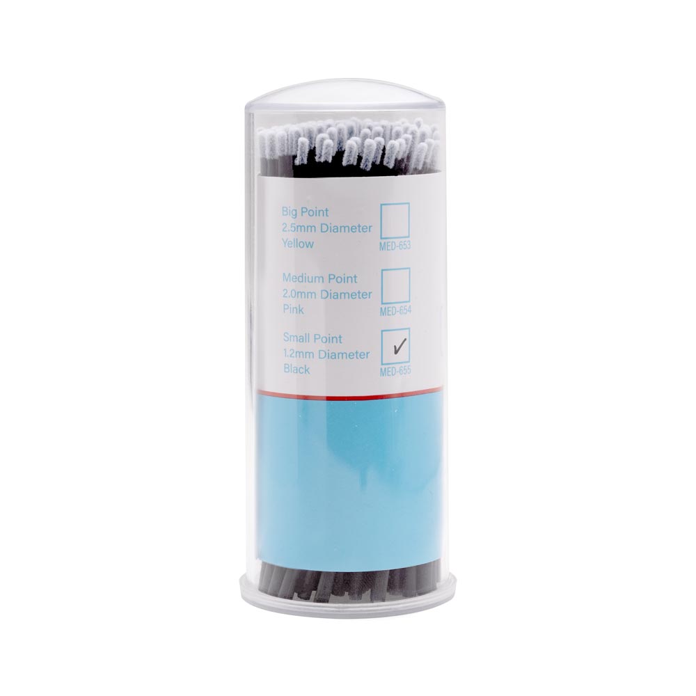 Saferly Disposable Micro Applicators — 100 Pieces — Pick Diameter - Ultimate Tattoo Supply