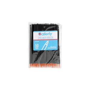 Saferly Disposable Eyeliner/Detail Brushes — Fine Tip — Pack of 50 - Ultimate Tattoo Supply
