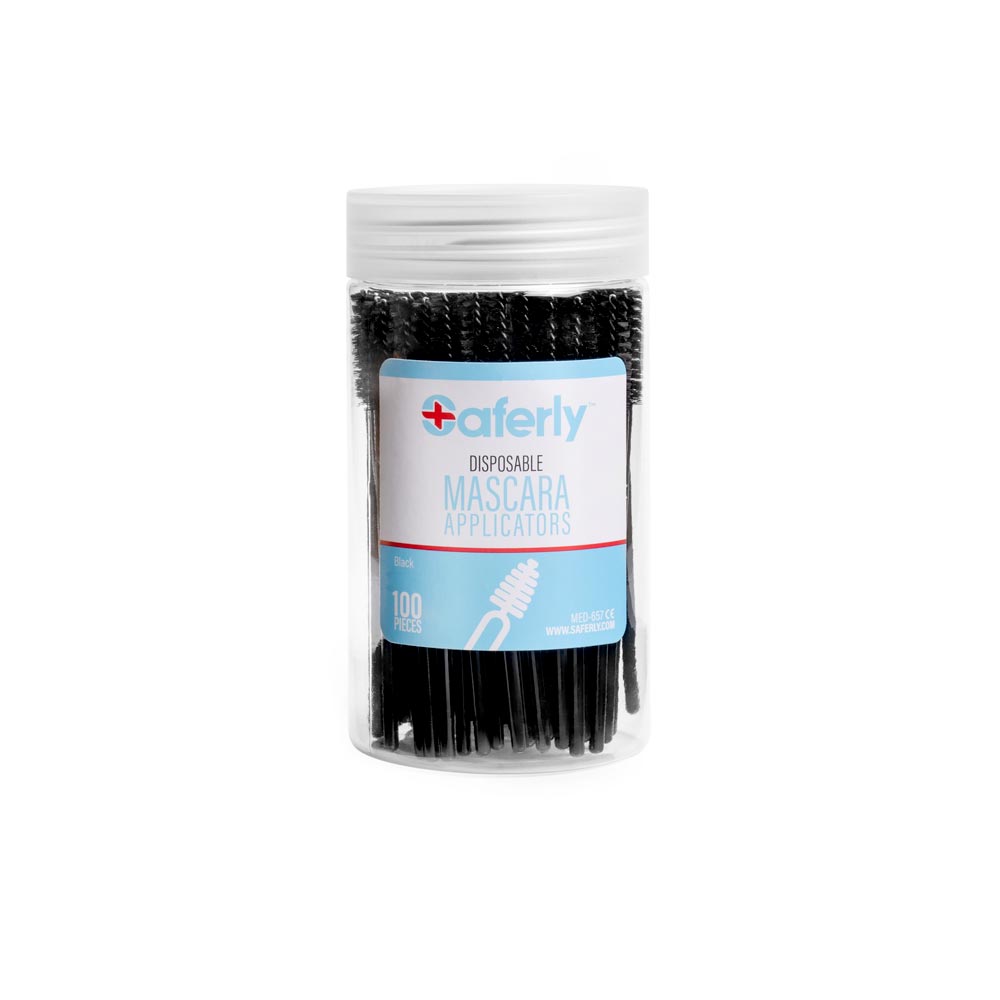 Saferly Disposable Mascara Applicators — Tub of 100 - Ultimate Tattoo Supply