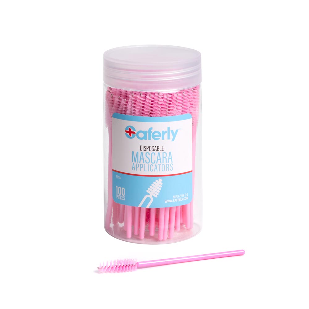 Saferly Disposable Mascara Applicators — Tub of 100 - Ultimate Tattoo Supply