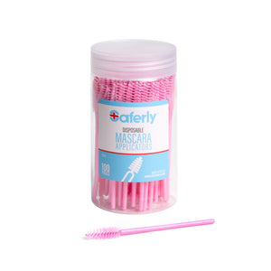 Saferly Disposable Mascara Applicators — Tub of 100 - Ultimate Tattoo Supply