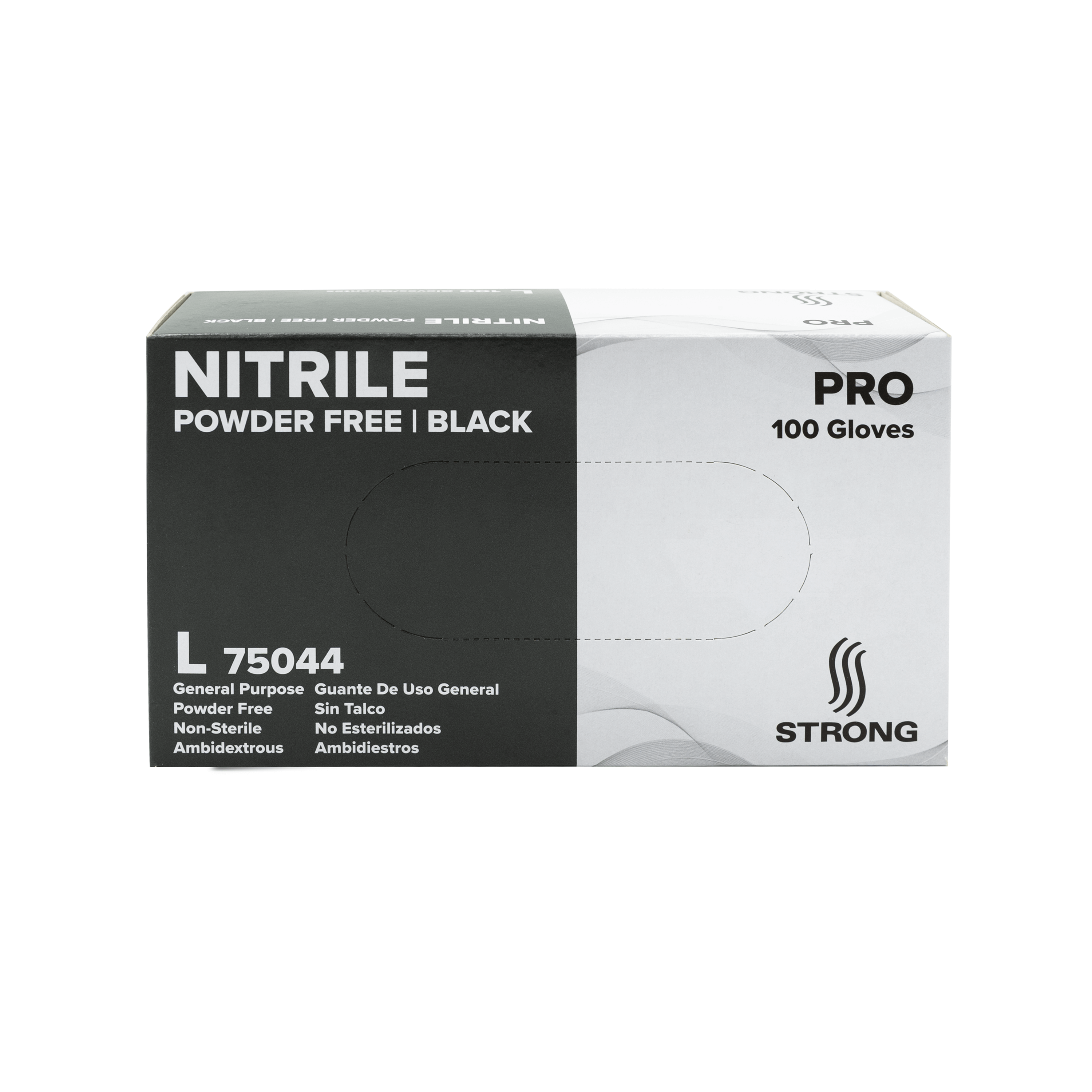Strong Classic Black Disposable Nitrile Gloves - 4gm - 100/bx - Ultimate Tattoo Supply