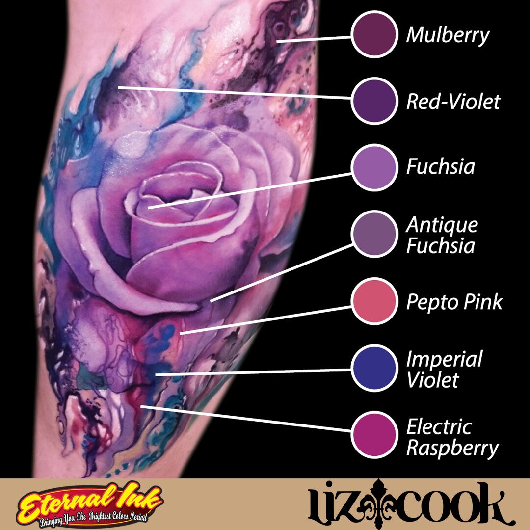 Eternal Ink - Liz Cook - Electric Raspberry - Ultimate Tattoo Supply