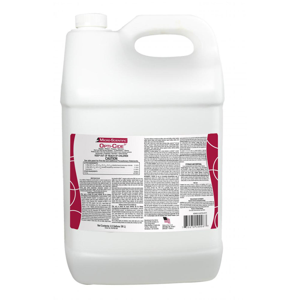 Opti-Cide3 Disinfectant - 2.5 Gallon