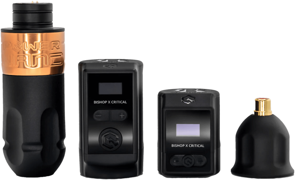Critical X Bishop Power Wand RCA Tattoo Machine — Packer Critical X Bishop Power Wand RCA Tattoo Machine — Packer