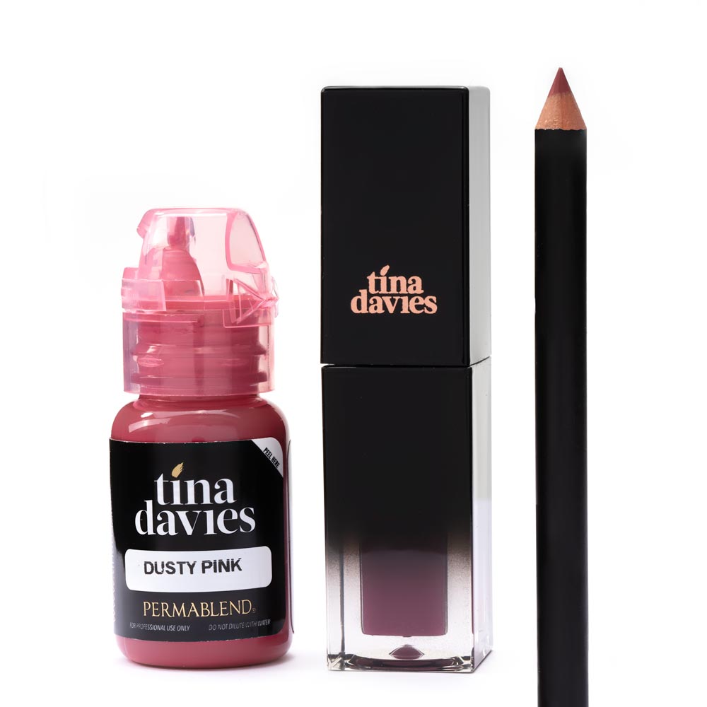 Tina Davies Lip Trio — Perma Blend — Dusty Pink