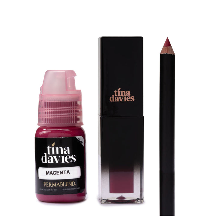 Tina Davies Lip Trio — Perma Blend — Magenta - Ultimate Tattoo Supply