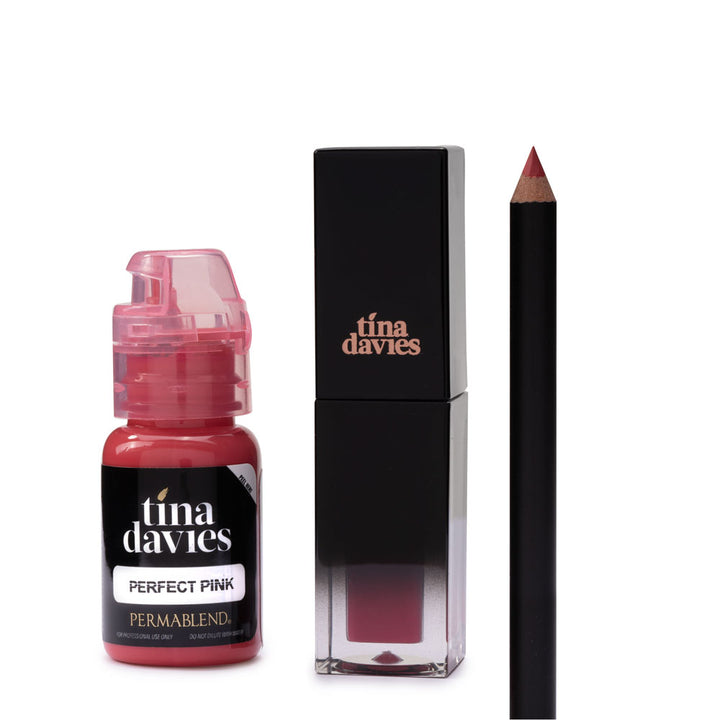 Tina Davies Lip Trio — Perma Blend — Perfect Pink - Ultimate Tattoo Supply