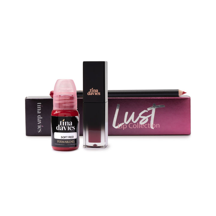 Tina Davies Lip Trio — Perma Blend — Soft Red - Ultimate Tattoo Supply