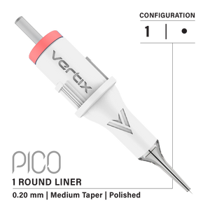 Vertix Pico PMU Membrane Cartridge Needles — Box of 20 - Ultimate Tattoo Supply