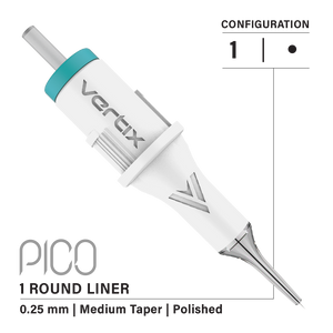 Vertix Pico PMU Membrane Cartridge Needles — Box of 20 - Ultimate Tattoo Supply